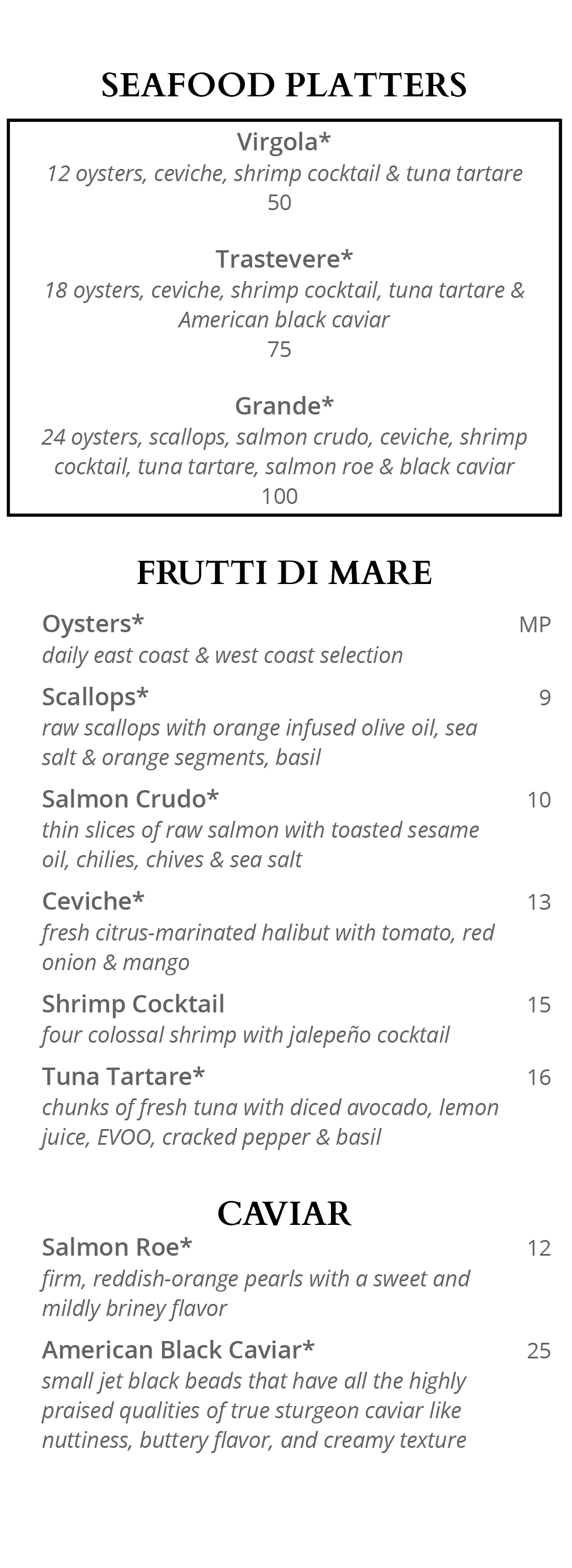 Menus Virgola Wine Bar Patchogue Virgola Wine Bar Patchogue